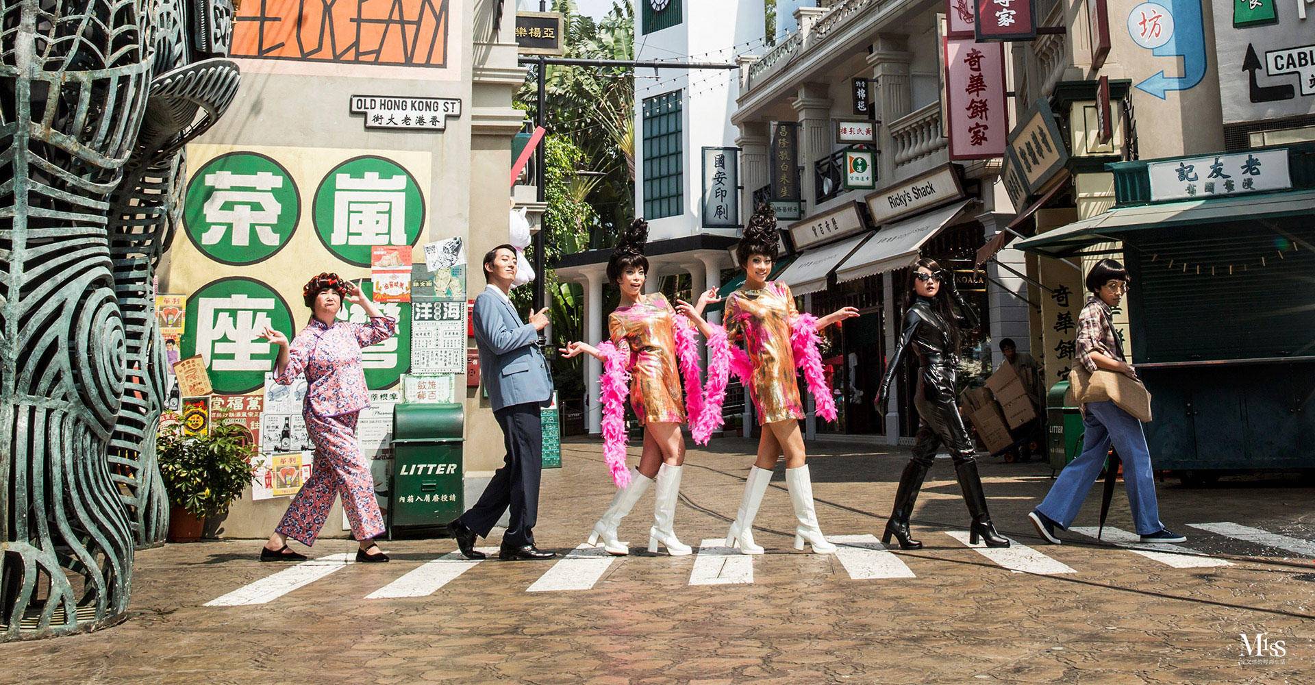 小时候看港片,一直记得disco背景乐下,大街上走在靓仔身边的香港女人