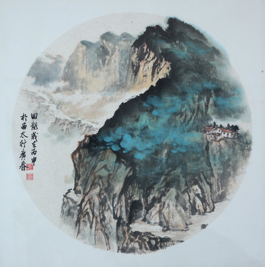 当代著名山水画画家何广春国画作品欣赏