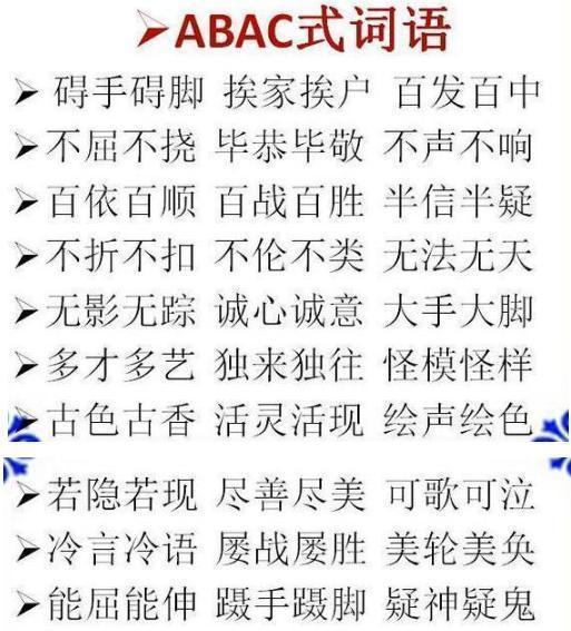 教师妈妈把abb aabb abcc成语分类,孩子记不住都难,遭