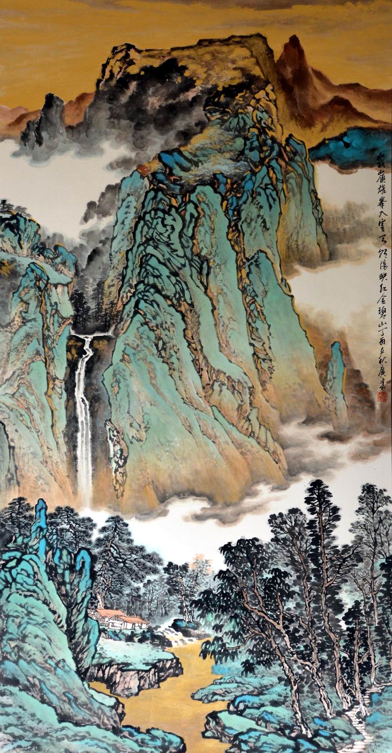 当代著名山水画画家何广春国画作品欣赏