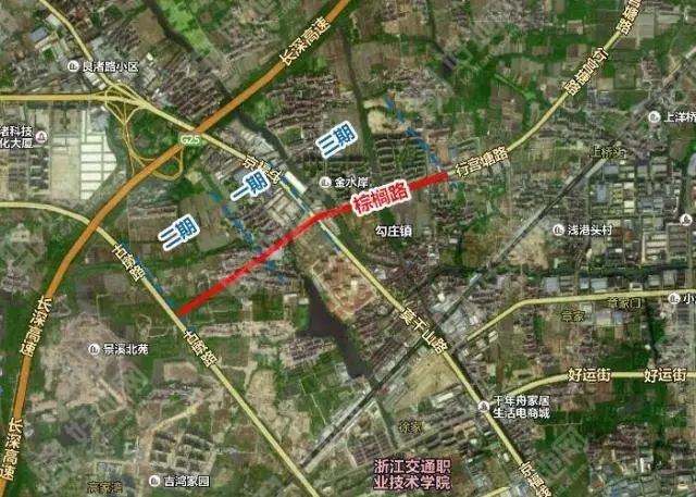 (棕榈路西延工程 区位图示意图)