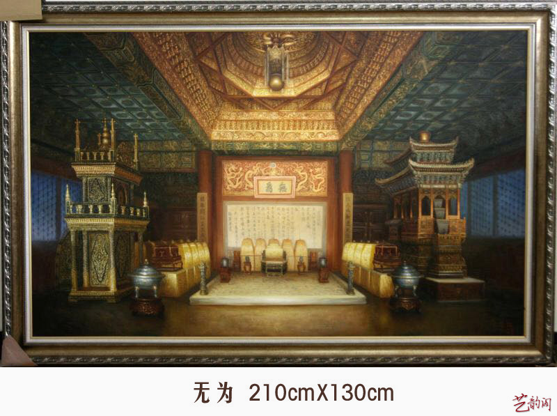 油画艺术家王海刚宫殿系列欣赏