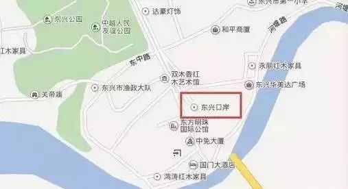 防城港市通过东兴口岸中越联检区 出了关就是 越南的芒街市了 由于没