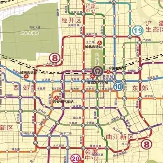 首次采用更大运量的a型车…… 西安地铁八号线的规划情况  西安地铁八