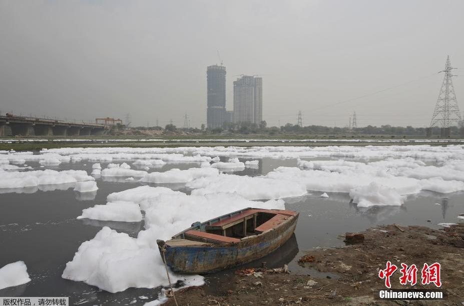 社会 正文  当地时间3月21日,世界水日前夕,印度亚穆纳河水污染严重河