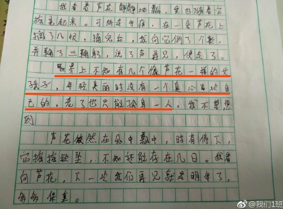 这个小学生写的情书火了!有人说他是鲁迅,有人说他写了《情人》.