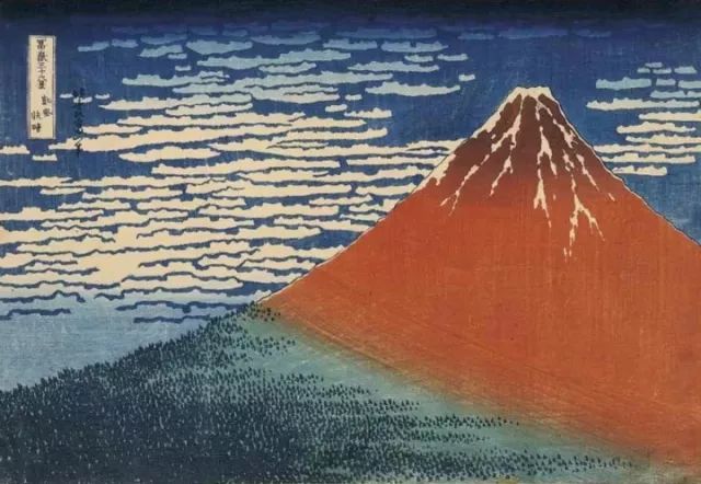 葛饰北斋《晴天的富士山》在书里,你可以看到有读者说,看到这本书的