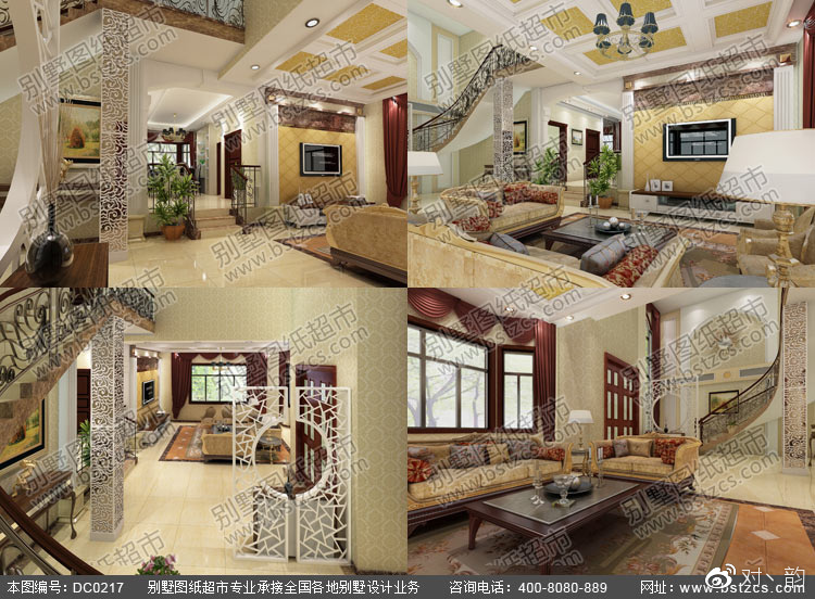 三层复式别墅_漂亮的三层复式别墅室内设计效果图