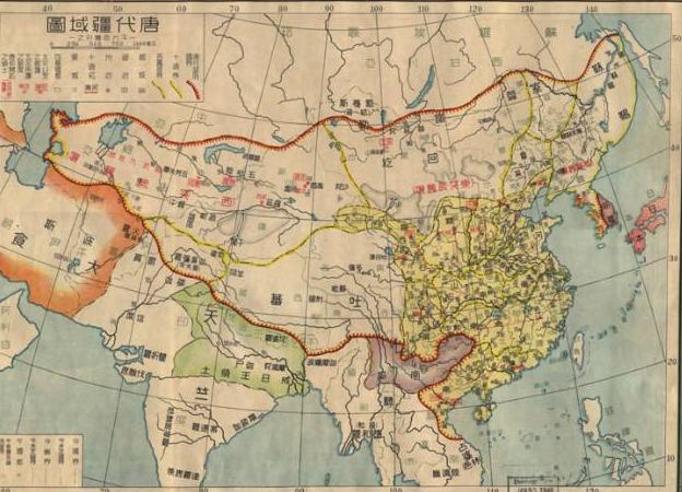 唐朝中后期版图