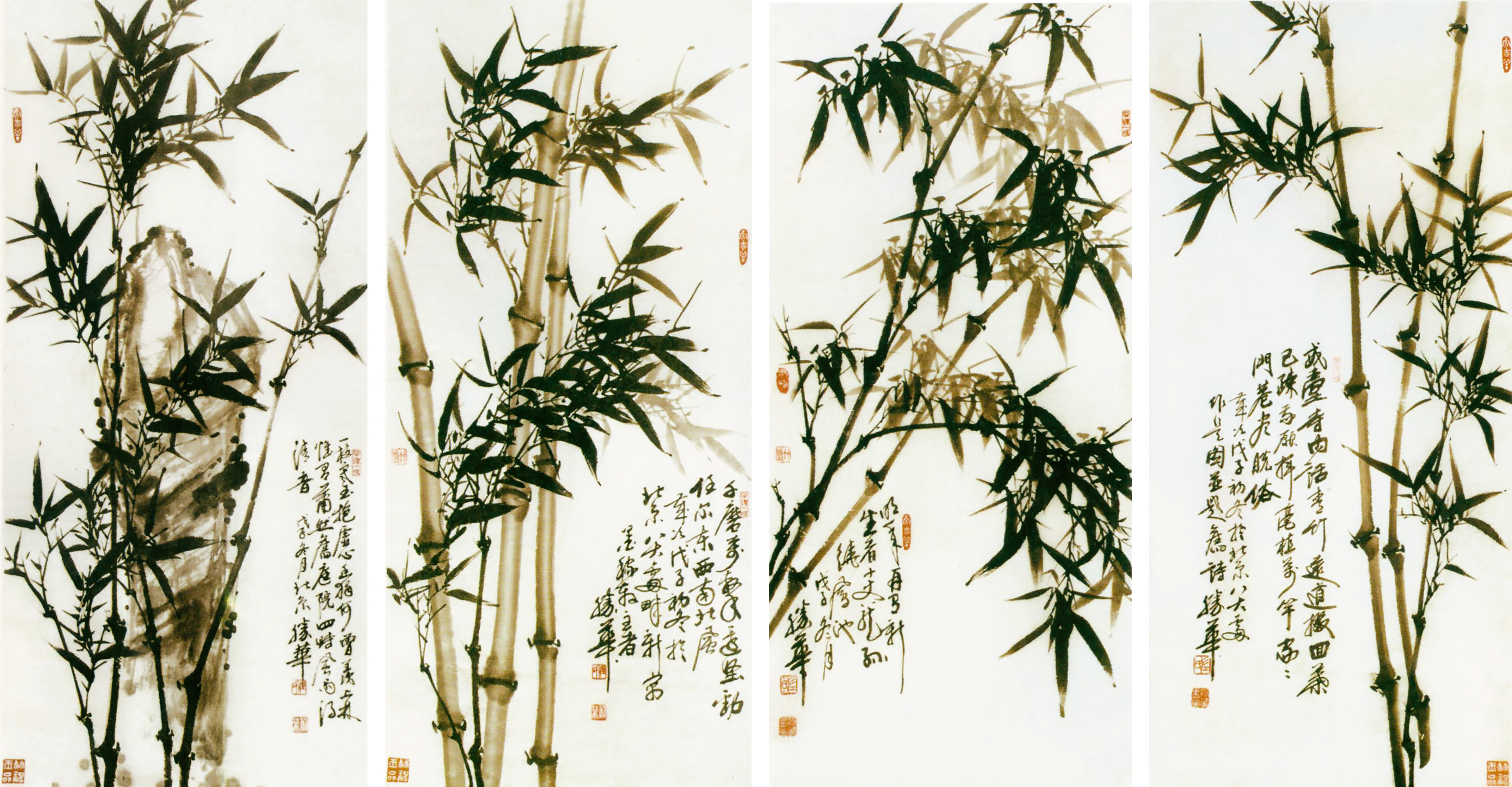 北宋的文同,元代的李息斋,明代的夏昶,宋代的郑板桥,吴昌硕,当代的董