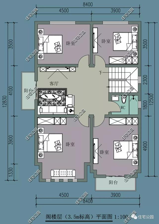 带阁楼层的一层小平房8x12米,造价20万,适合农村养老!