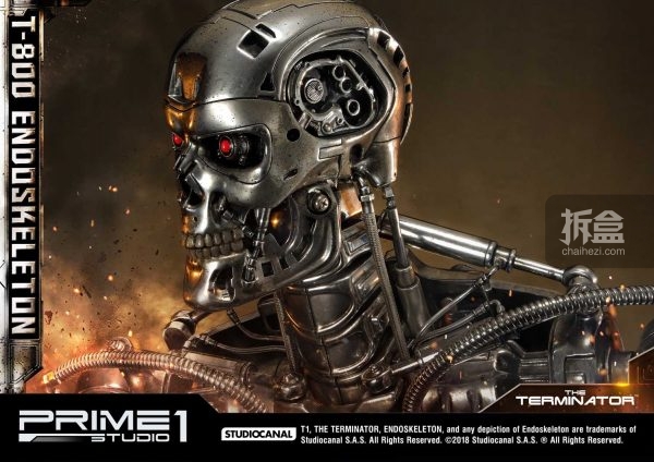 prime 1 studio《终结者》terminator t-800骨架 1:2