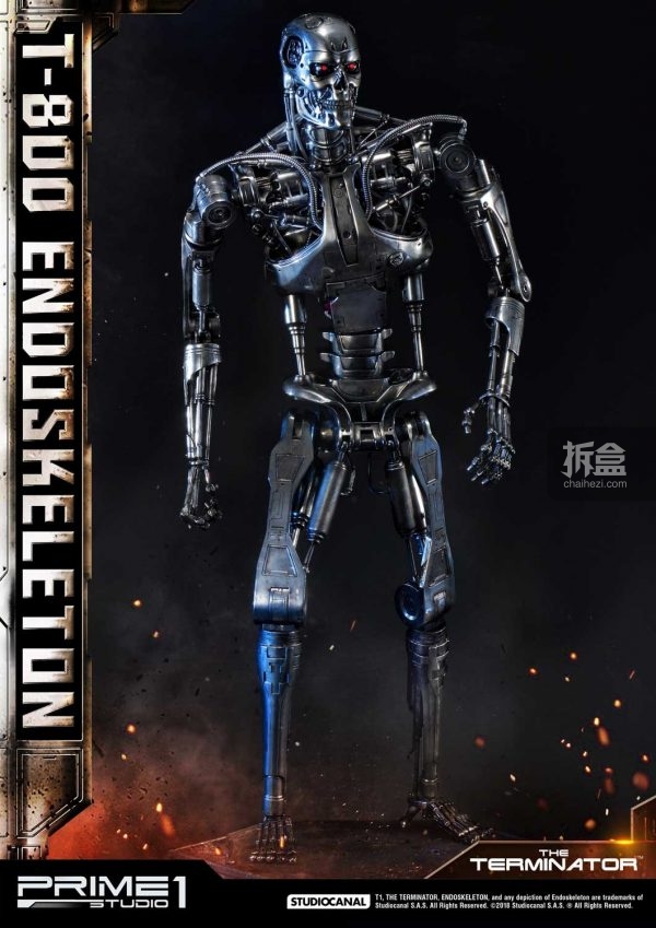 prime 1 studio《终结者》terminator t-800骨架 1:2