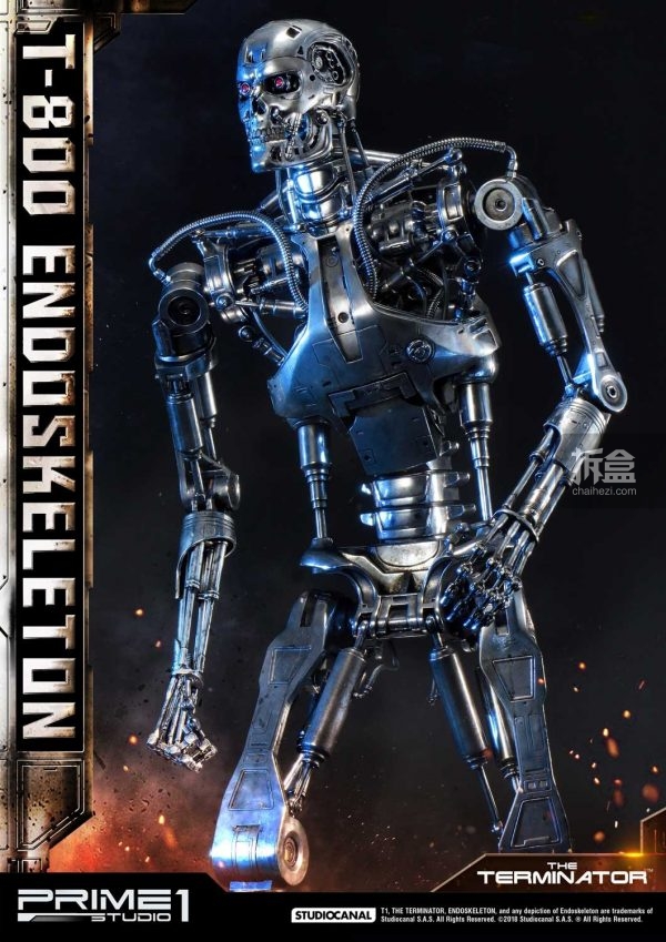 prime 1 studio《终结者》terminator t-800骨架 1:2雕像