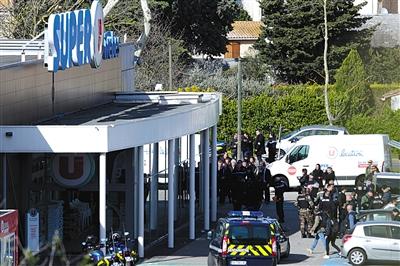 法国南部恐袭致4死 警察交换人质后身亡