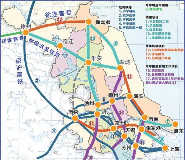 高铁:江苏正在规划一条350时速高铁,盐泰锡宜高铁