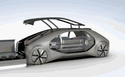 雷诺公司推出无人驾驶共享概念车，离智能城市又近一步