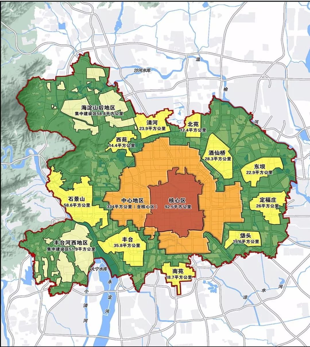 北京市各区人口_北京市各区地图