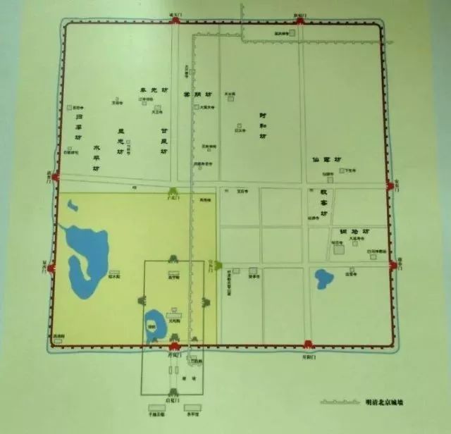 辽南京城平面布局示意图