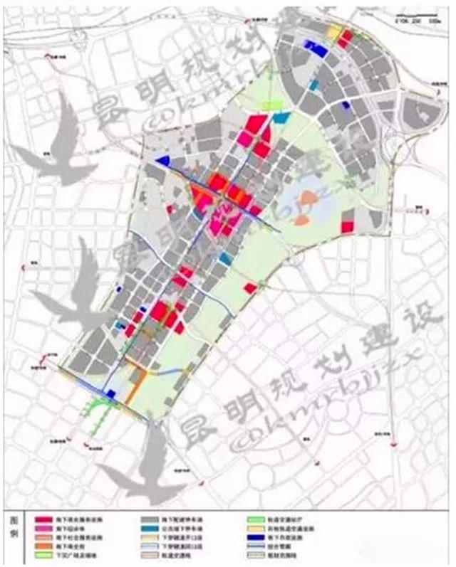 综合体作为片区地下商业开发的主干线巫家坝将以飞虎大道在地下商业