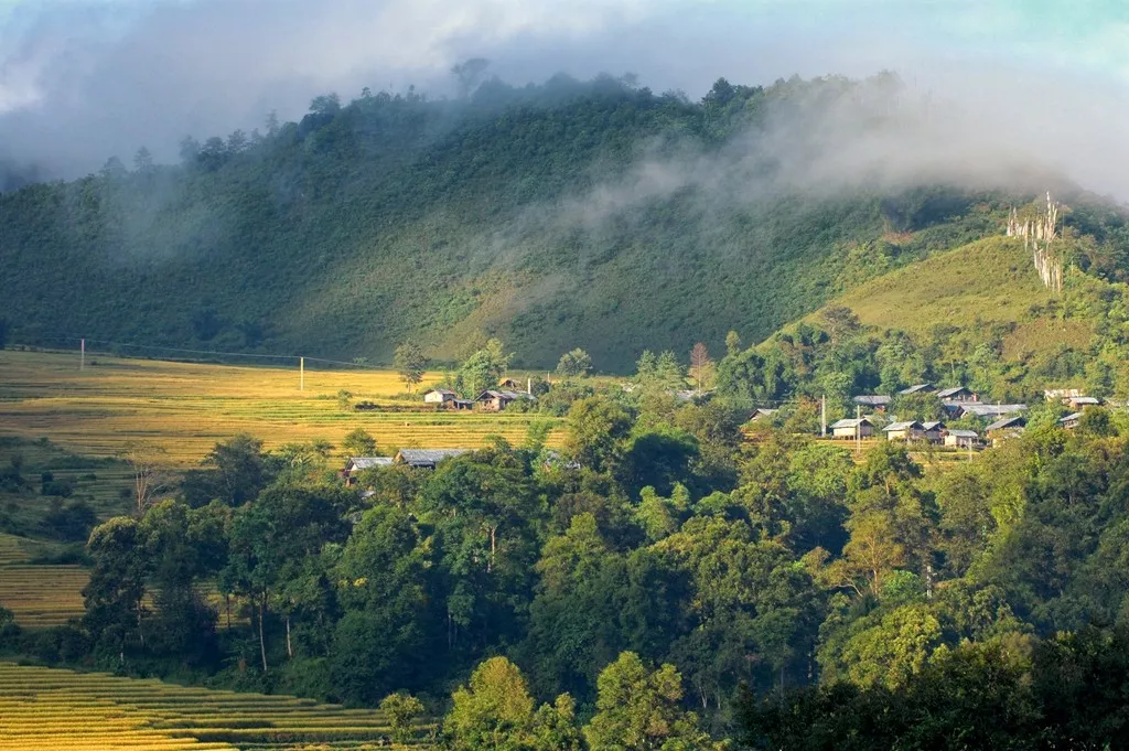 马迪村,一个听水声的地方背隆上村,西双版纳的样子色达线,川藏线,青藏