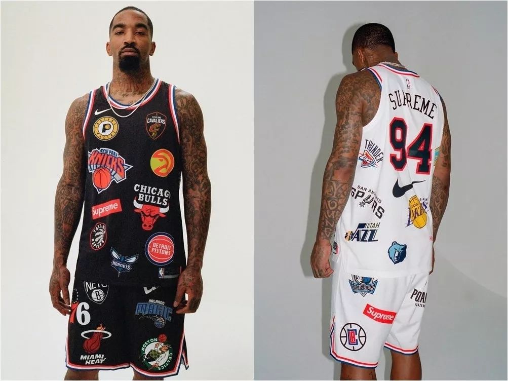 r. smith 演绎 supreme x nike x nba 联名球衣系列