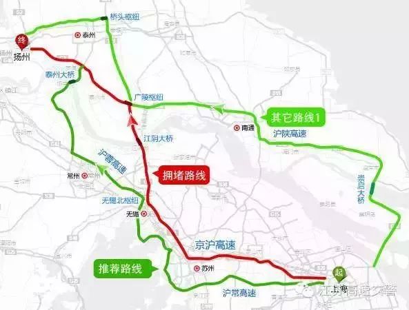 上海—南通方向【推荐线路:g40沪陕高速,选择崇启大桥过江,在上海