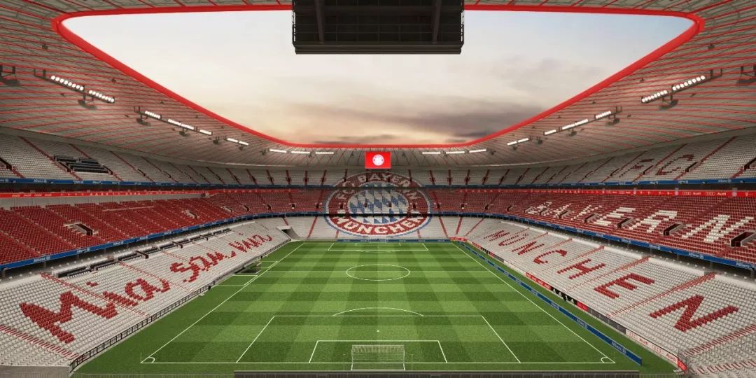 安联球场,现代化专业足球场,慕尼黑的地标,过去12年来是慕尼黑两家