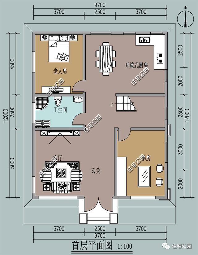 10x12米二层农村建房图_南通好房网户型图大全