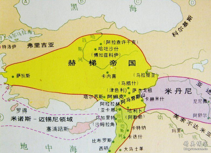 赫梯帝国地图