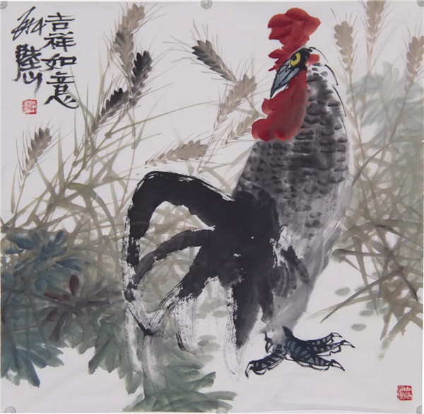 "阳春三月花草香" - 中国当代著名画家陆山先生艺术