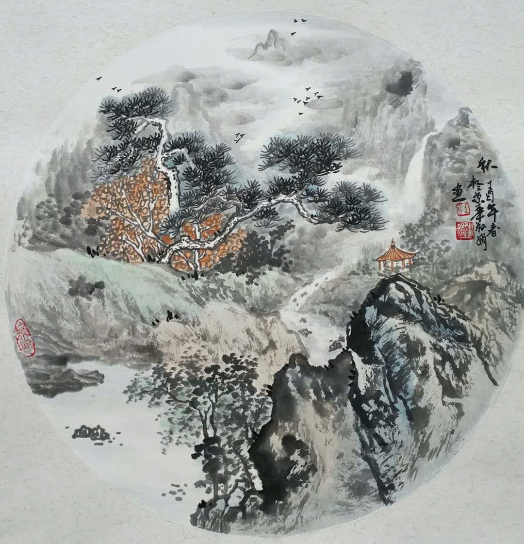 王淑娟老师的山水画小品,具有以上对山水画家的要求.