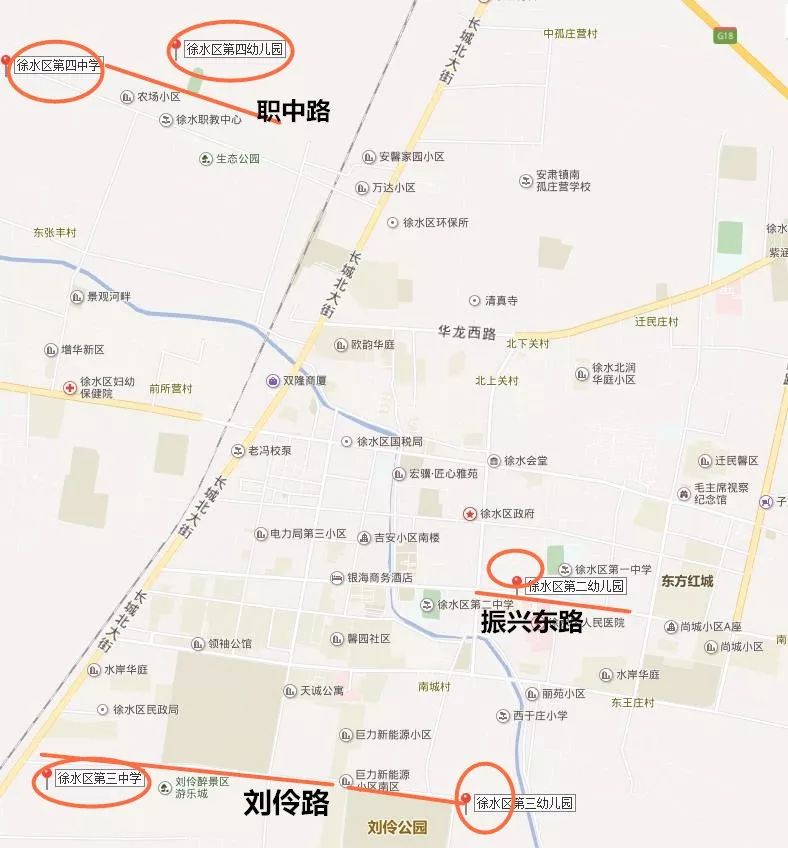 教育 正文 根据曝光规划图,结合徐水行政区域地图,小编标记出5所即将