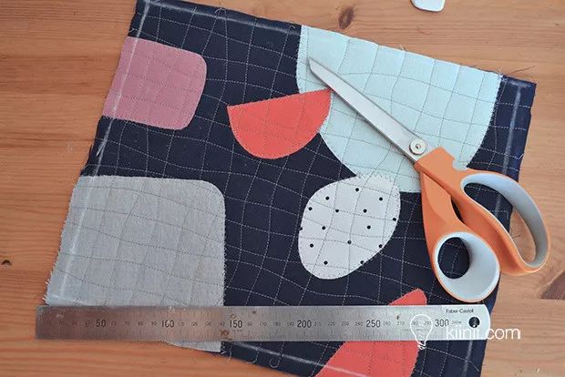 手工布艺diy教程 - 抽象风格衍缝餐垫