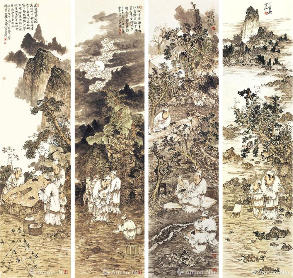 墨韵生辉:读张文江老师水墨人物画