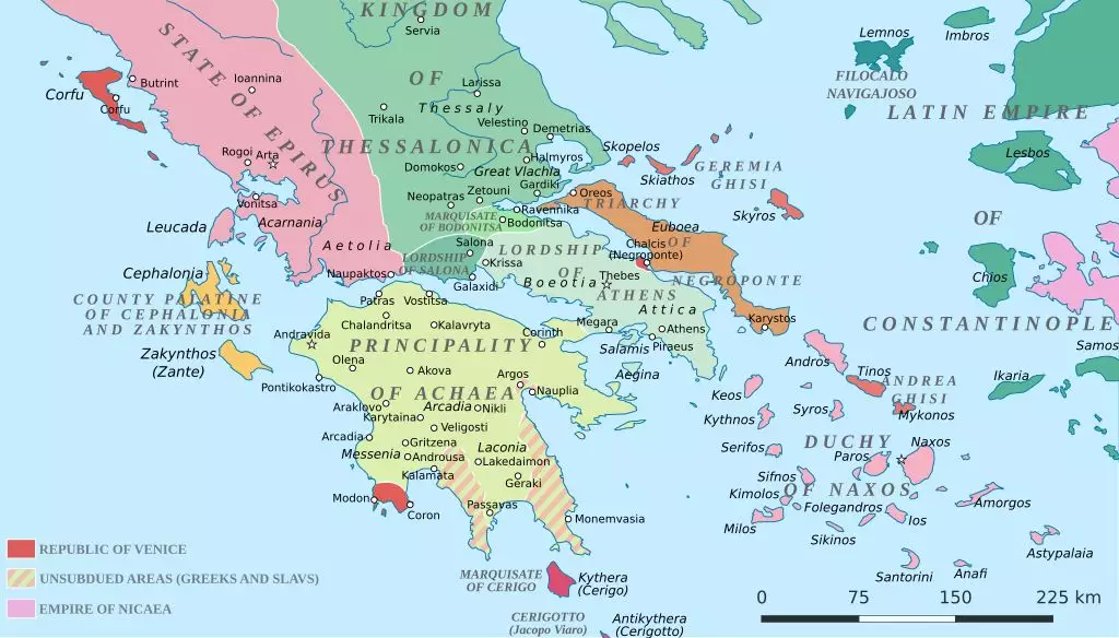 完成这一系列运作后,拜占庭帝国也顺势拿回了伯罗奔尼撒半岛的控制权