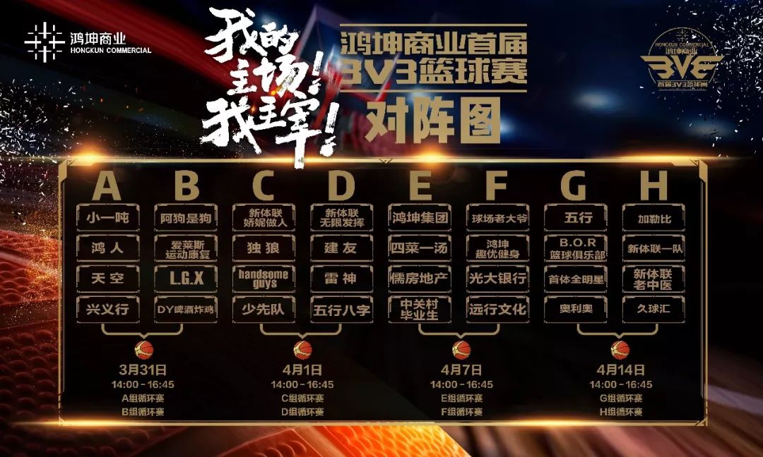 鸿坤商业首届3v3篮球争霸赛火热开战