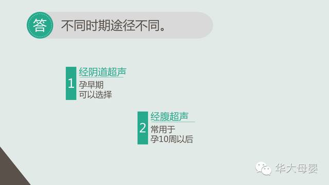 对于孕妇,怀孕早期是可以进行经阴道超声检查的,经腹超声检查常用于