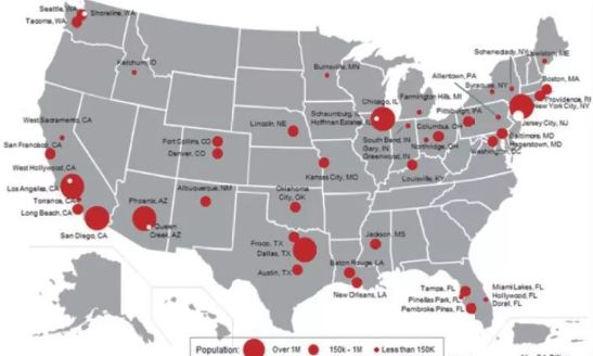 美国人口分布_美国人口分布图