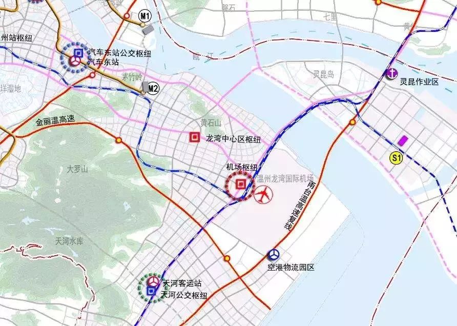 温州市城市总体规划(2017-2020)(2017年修订)市域综合交通规划图