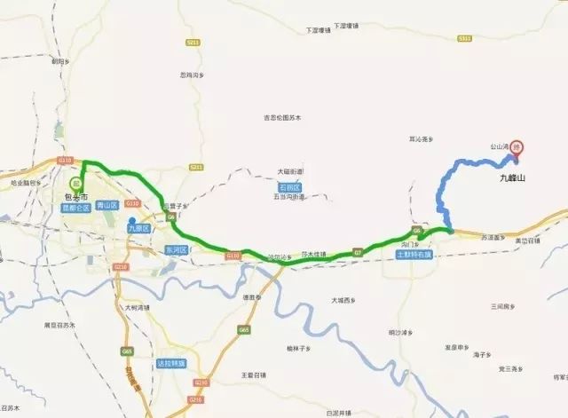 110国道行驶约4公里 → 北拐上小路 → 石门风景区 地址 内蒙古包头市