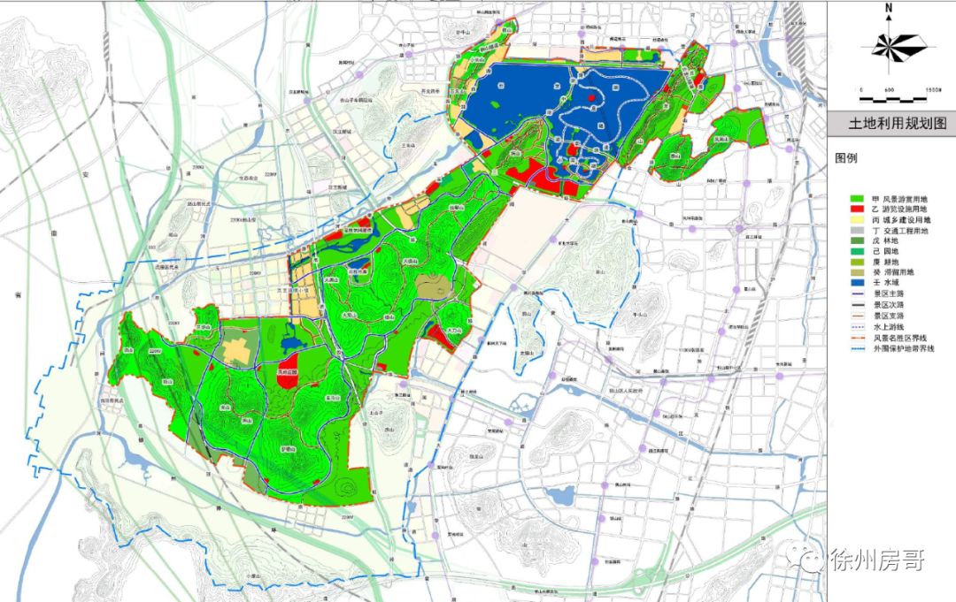 从土地利用规划图上,可以看出原居民点的未来用地性质.