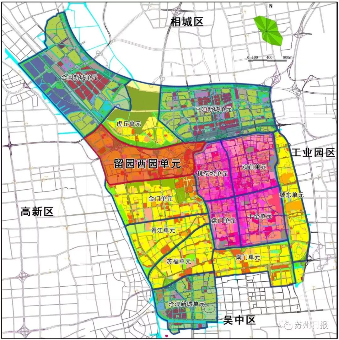 留园西园单元规划调整!市政用地,桐泾路局部线型