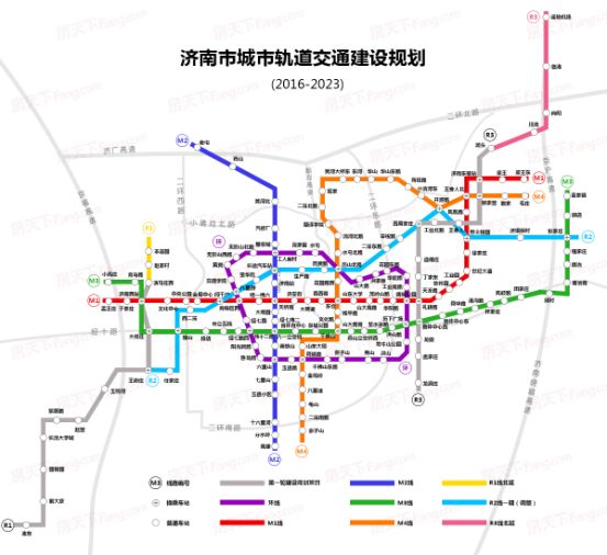 济南地铁沿线资产增值热点 r2线与m1线交汇处——闫千户抢得"首班车"