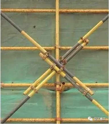 建筑施工丨扣件式脚手架剪刀撑如何设置,搭设?