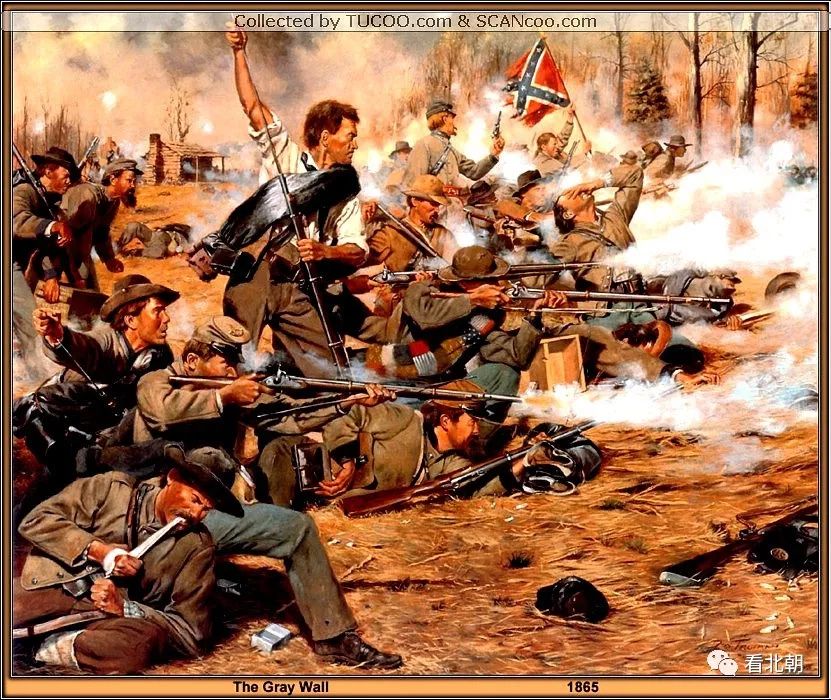 油画里的排队被枪毙美国南北战争葛底斯堡战役画作鉴赏