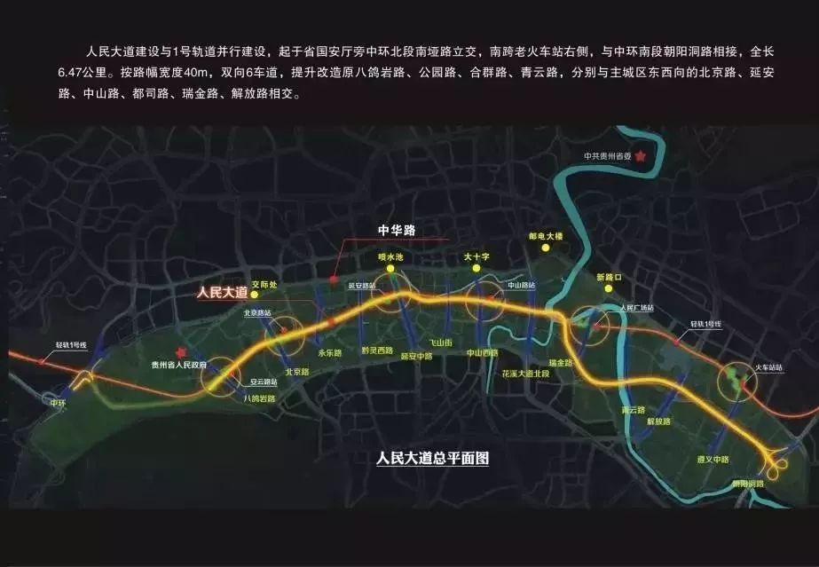 贵阳的市政道路和交通建设 除了正在建设的轨道交通外 就是人民大道和