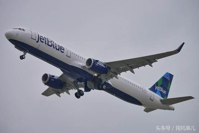 捷蓝航空45架空客a320neo系列飞机选装普惠gtf发动机