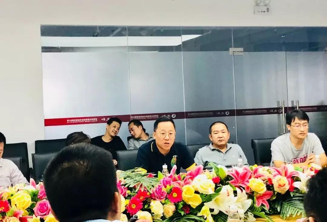 我司董事长张昇荣致欢迎词表示对王理宗会长一行到访的热烈欢迎,总