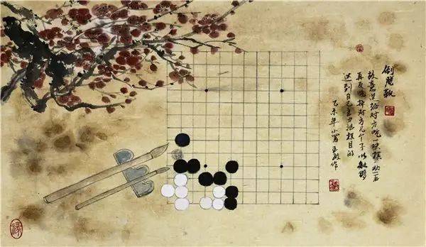 围棋女裁判独创围棋画,令人叫绝!